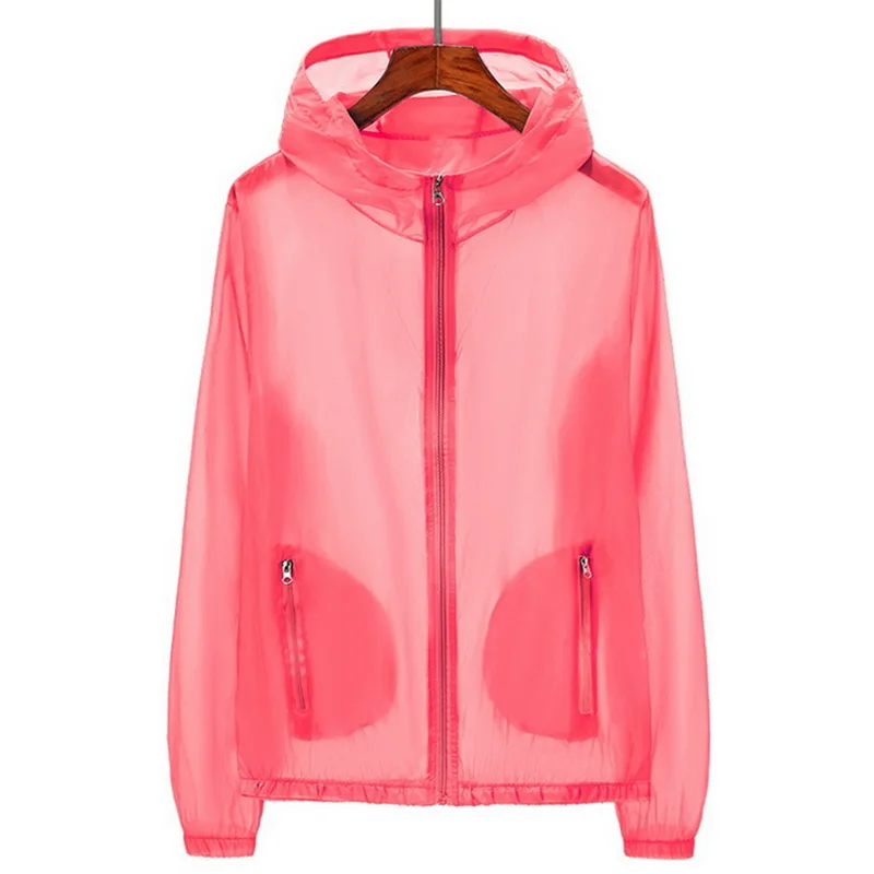 

New Unisex Genuine UV sun protection Jackets Coats clothing transparent long sleeve Hoodies shirt beachwear sunscreen cover-UP