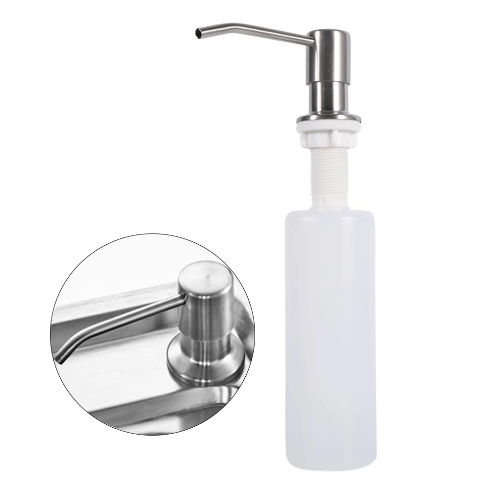 

Durable Pump Bathroom Stainless Steel Hand Wash With Bottle Liquid Kitchen Sink Refill Commercial Easy Install Soap Dispenser