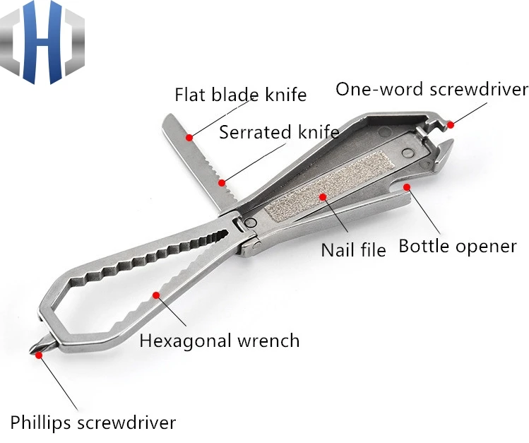 

Stainless Steel 8-in-1 Wrench Portable Folding Wrench Household Combination Tool Multiple Size Hex Wrench