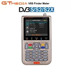 GTMEDIA FREESAT V8 Finder метр DVB-S2 спутниковый искатель 3000mA Батарея DVB-S2X H.265 искатель 1080P цифровой DVB-S DVB Finder