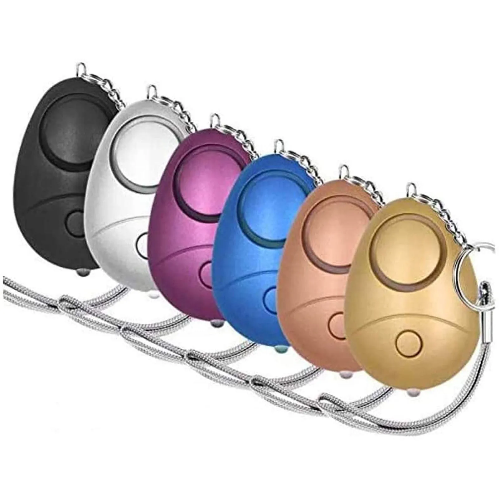 

Alarm Safe Sound Personal 6 Pack 140DB Personal Security Alarm Keychain with LED