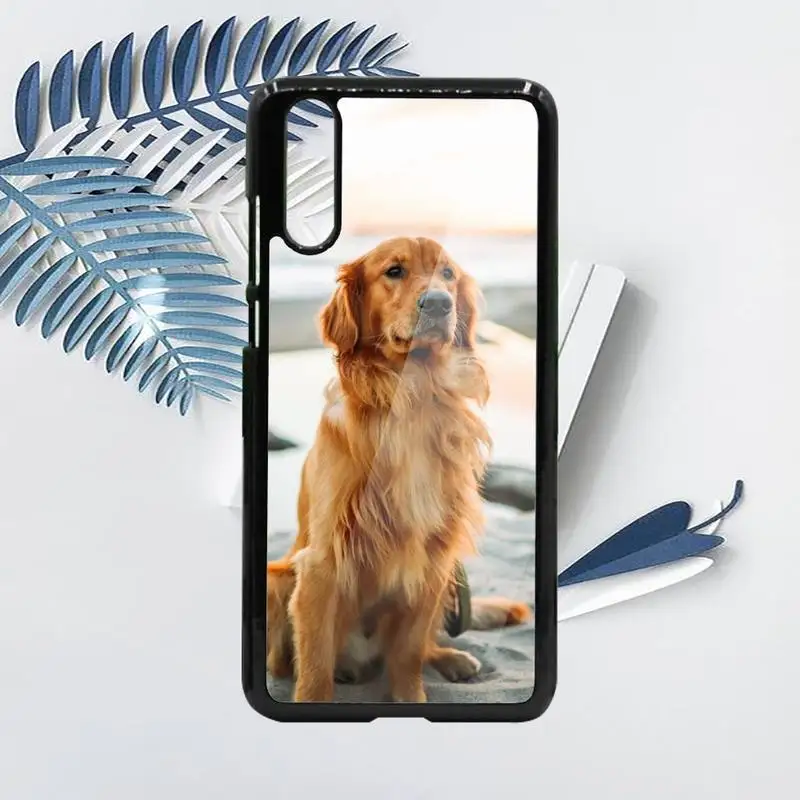 

Golden retriever dog cute animal Phone Case PC For Samsung galaxy S note 8 9 20 10 e lite2019 plus pro ultra