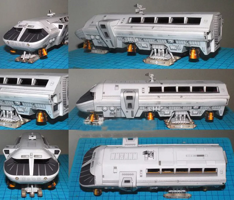

Paper Craft Movie "2001 Space Roaming" Moon Bus Moon Rover Manual DIY