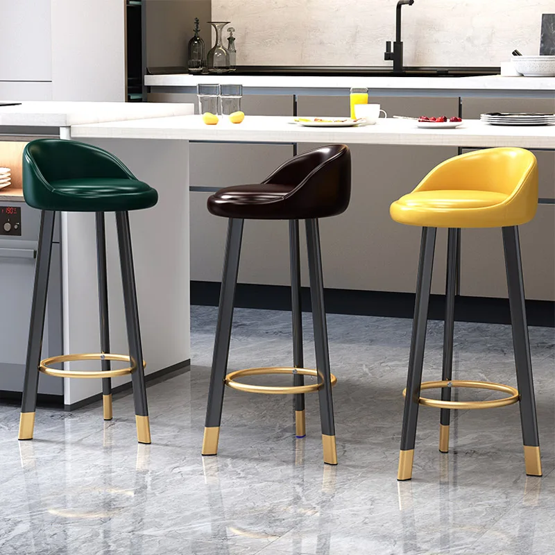 

Nordic Minimalist Bar Stool Modern Luxury Dining Chairs Fashion Home Bar Stool High Chair Tabouret De Bar Bar Furniture BC50YZ