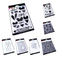hearts clear stamps metal craft cutting dies for diy scrapbooking paper stencil diary decoration manual 2022 embossing new