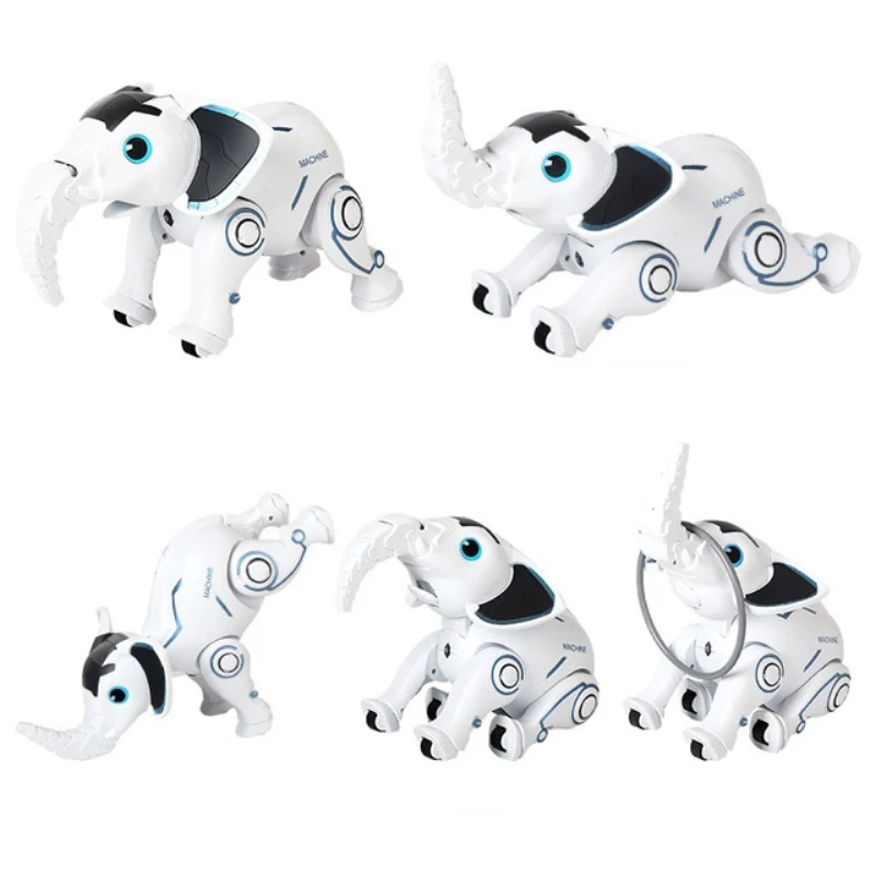 Remote Control Animal toy Bionic intelligent Dumbo Can Walk Stand Upside Down Sing Dance RC Robot Elephant Toys For Children | Игрушки и