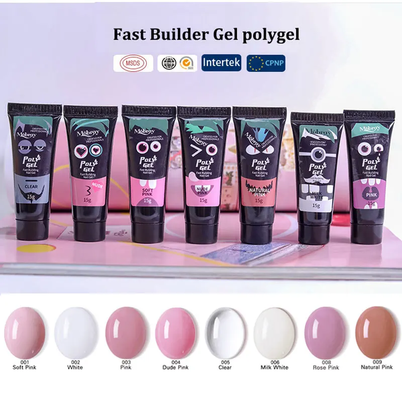 Бесплатная доставка полигель УФ гель твердый желеобразный быстросъемный для