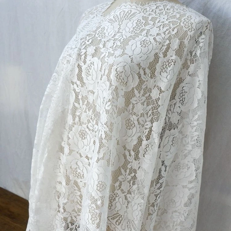 Тонкий кружевной цветок из газа с пустотами длиной 3 метра для одежды и свадебных аксессуаров в стиле DIY.