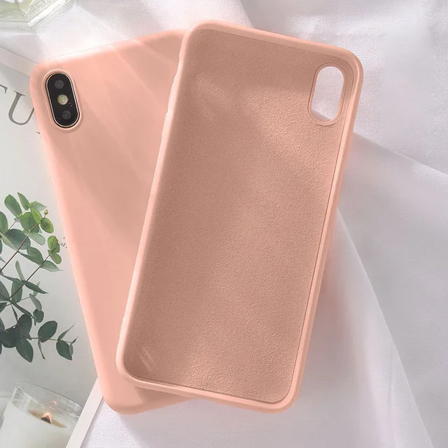 Розовый NFH чехол из жидкого силикона для samsung Galaxy M10 M20 M30 A10 A20 A30 A40 A50 A70 A80 A90 J4 J6 A6 плюс A7 A9 A20e Мягкая обложка - Цвет: Розовый