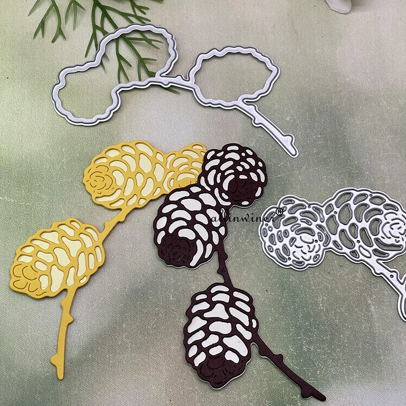 

Новые декоративные металлические штампы в виде сосновой конусы для рукоделия, скрапбукинга, альбома, бумаги, предметы для тиснения