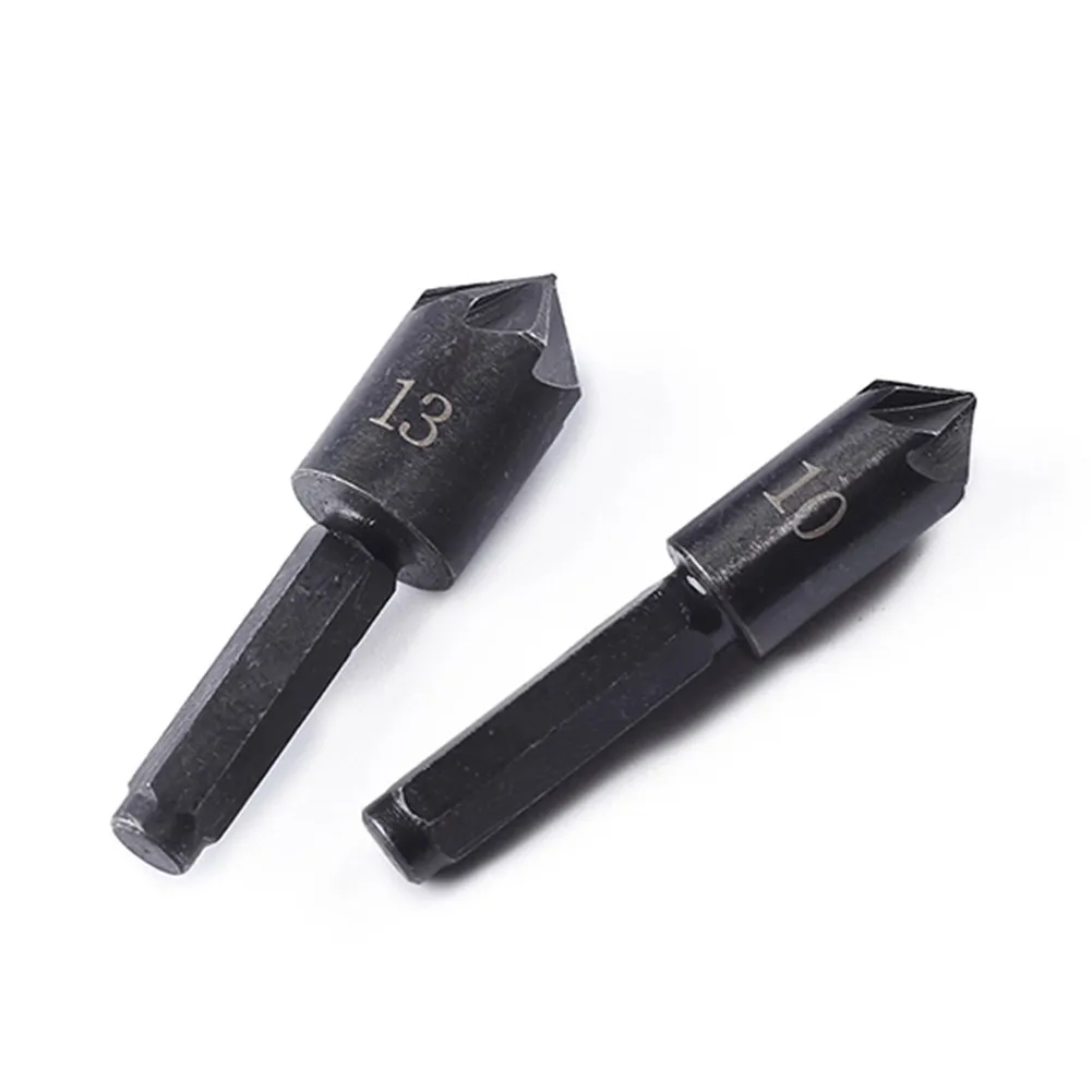 

Woodworking Countersink Drill Bit Set 1.4inch Hex Shank 2pcs/set 7 Flute