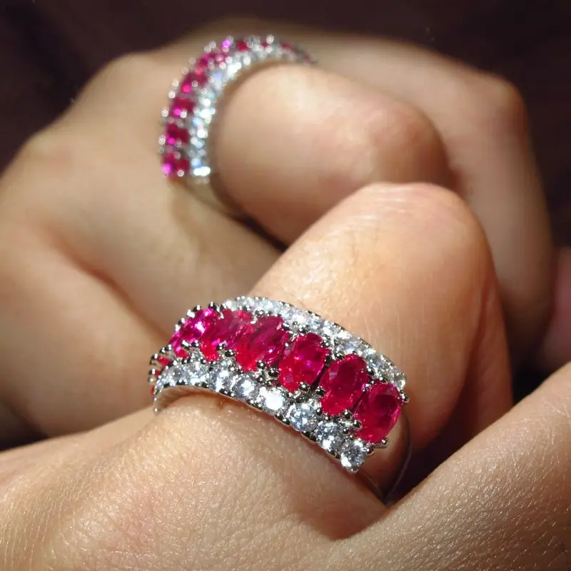 Европейские модные создан драгоценный камень 3A фианит кольца изумрудная огранка