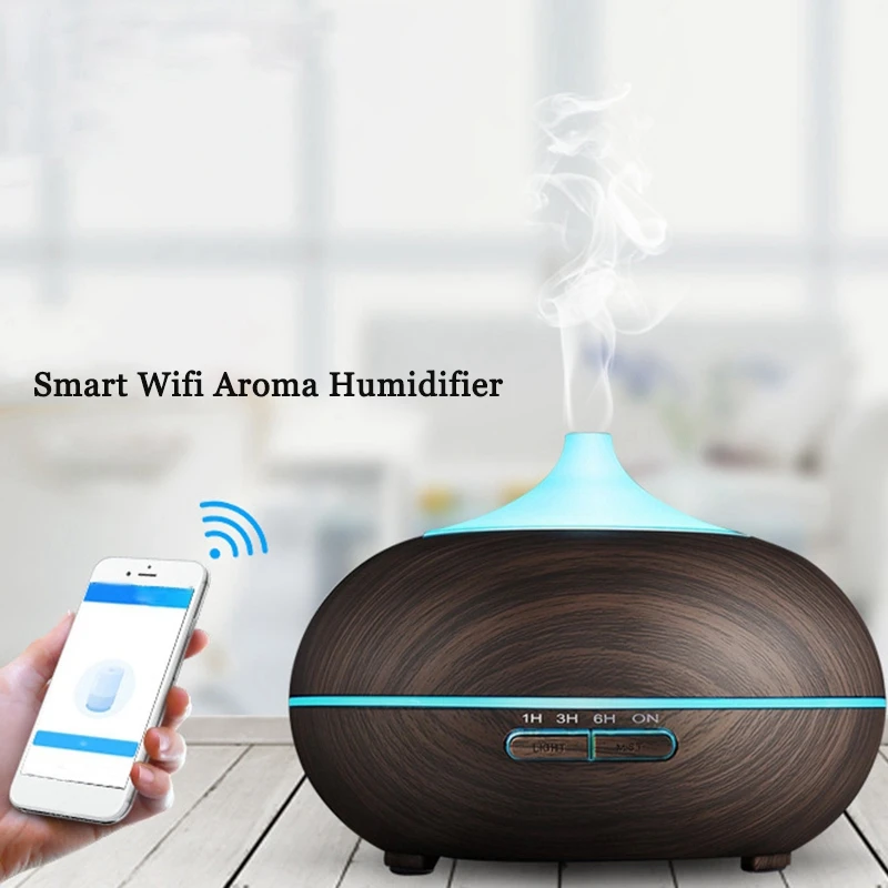 Умный Wifi беспроводной 400 мл арома-диффузор эфирного масла увлажнитель воздуха