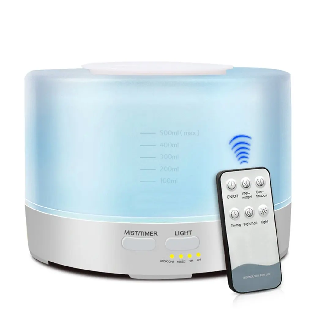 500 мл пульт дистанционного управления Светодиодный увлажнитель воздуха для дома