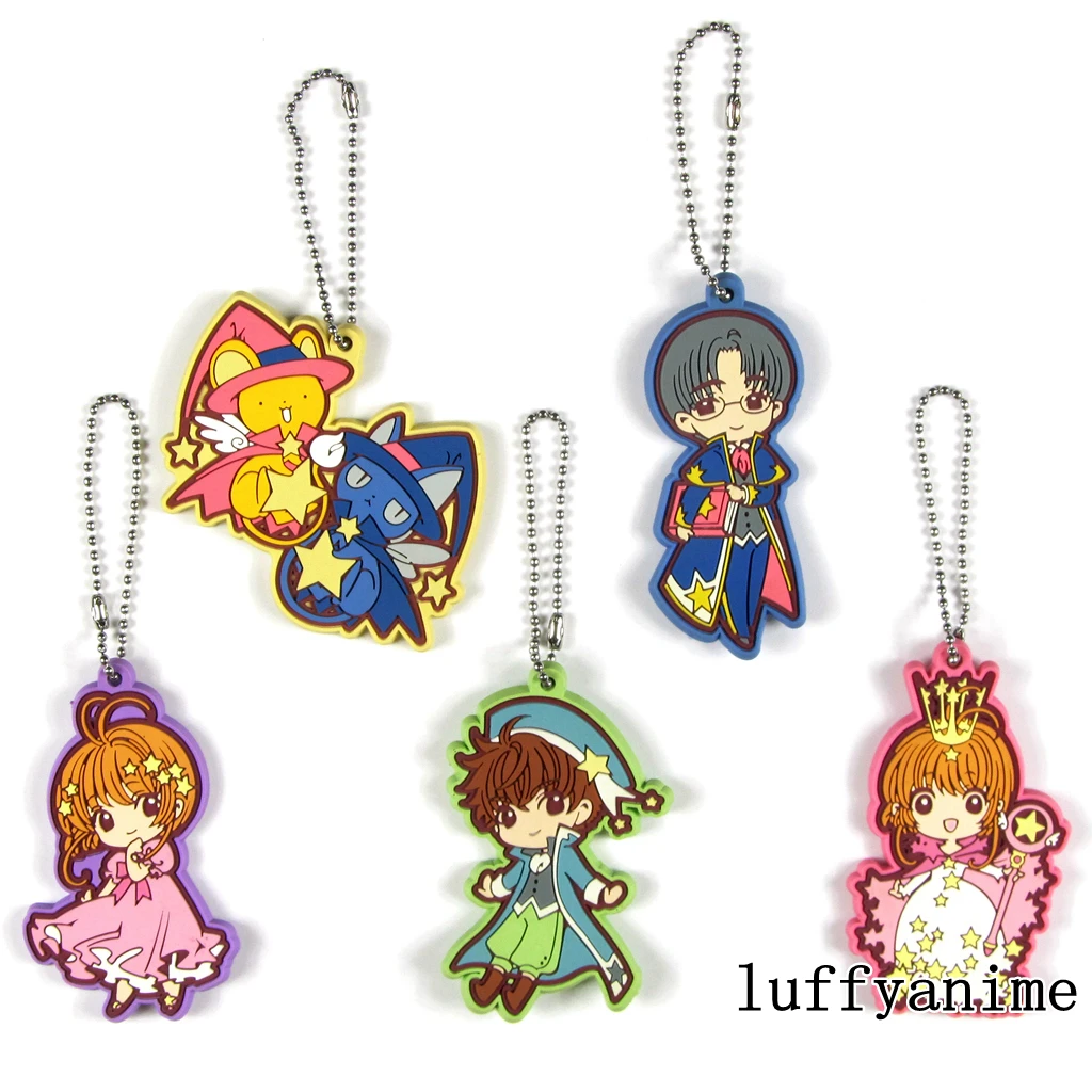 Cardcaptor Sakura четкие карты резиновая подвеска талисман КИНОМОТО Сакура Ri Syaoran эриол