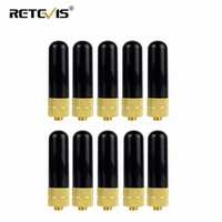10pcs walkie talkie antenna vhf uhf dual band sma f for kenwood for baofeng uv 5r bf 888s retevis h777 rt 5r uv 82 for puxing