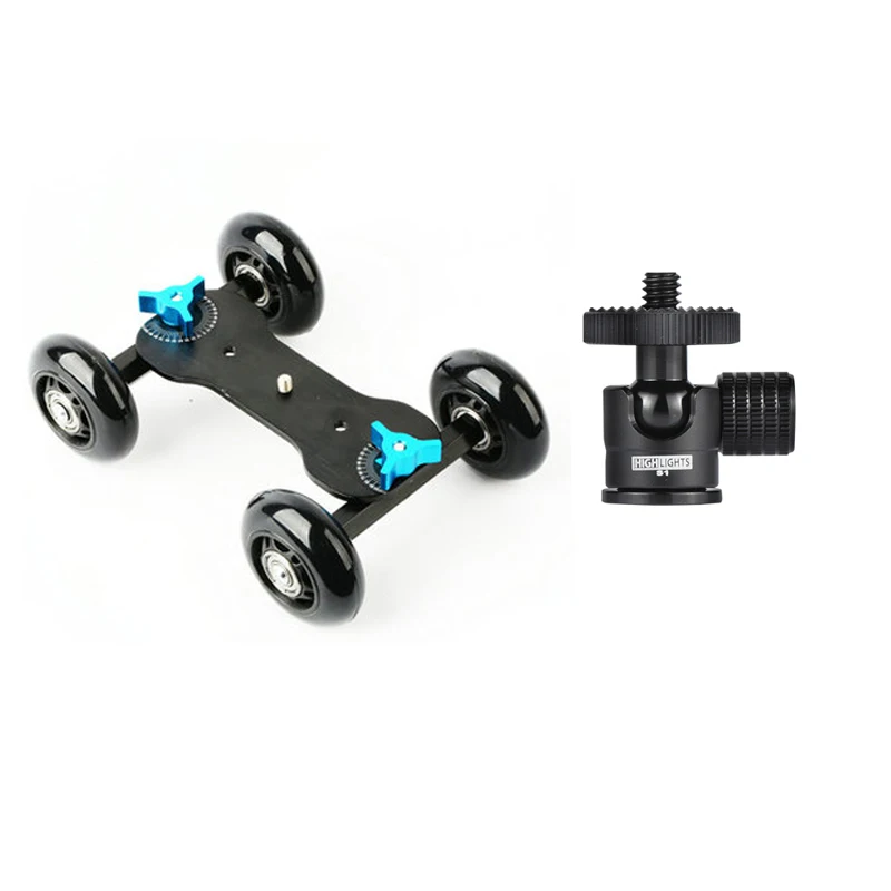 Цифровая зеркальная камера настольная тележка для автомобиля 4 колеса рельсовая