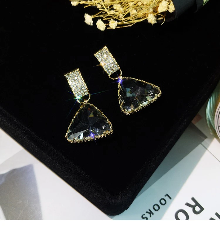 Лидер продаж 2019 модные ювелирные изделия роскошные Прозрачные Серьги с