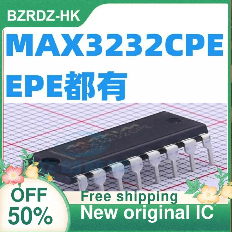 

5 шт./лот MAX3232CPE/MAX3232EPE DIP16 новый оригинальный IC