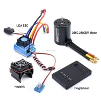 3650 2300kv brushless motor 45a 60a 80a 120a esc with program car combo for 110 rc car rc boat part