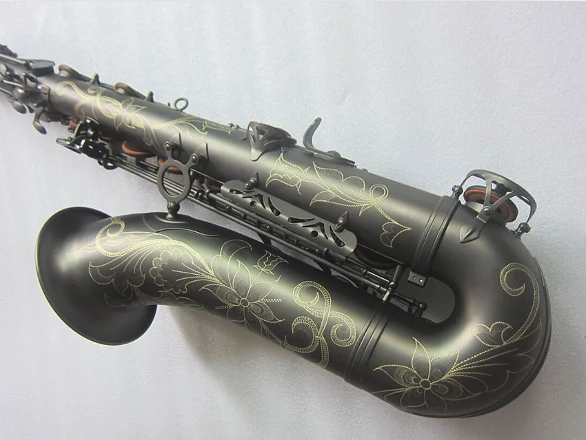 Новинка 2021 Саксофон тенор высококачественный матовый черный музыкальный