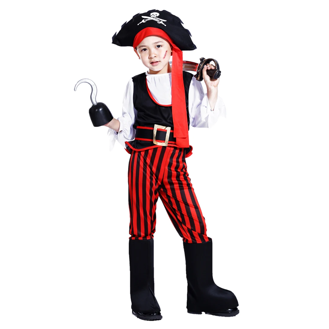 Костюм пирата на Хэллоуин для костюмированной вечеринки Детский костюм
