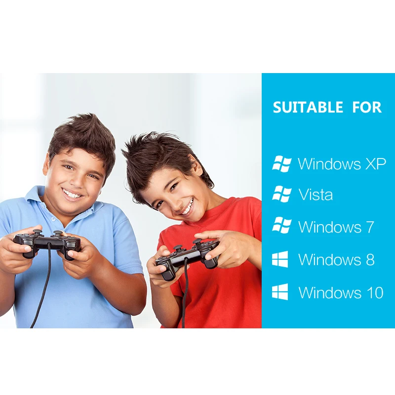 Проводной USB-джойстик Data Frog для ПК с вибрацией WinXP/Vista/Win7/Win8/Win10 | Электроника