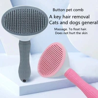 1 pc dog hair removal comb cat comb grooming brush pet floating hair cleaning tool puppy kitten massage beauty product supplies