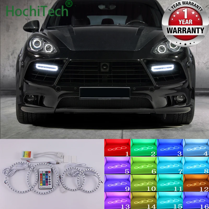 Для Porsche Cayenne 958 2011 2012 2013 2014 Высокое качество многоцветные светодиодные фары