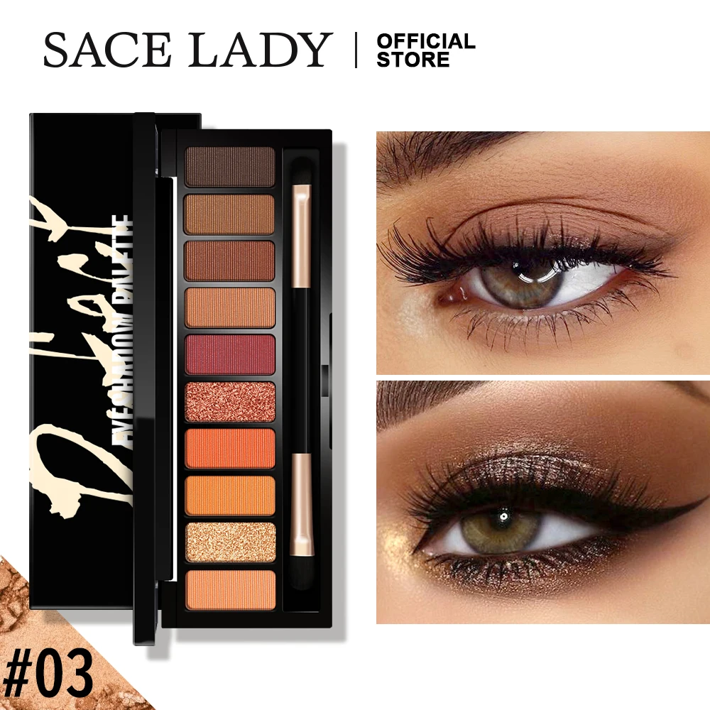 

SACE LADY Matte Eyeshadow Pallete Pigmented Shimmer Makeup Natural Eye Shades Pallete Make Up 10 Colors Cosmetics Wholesale
