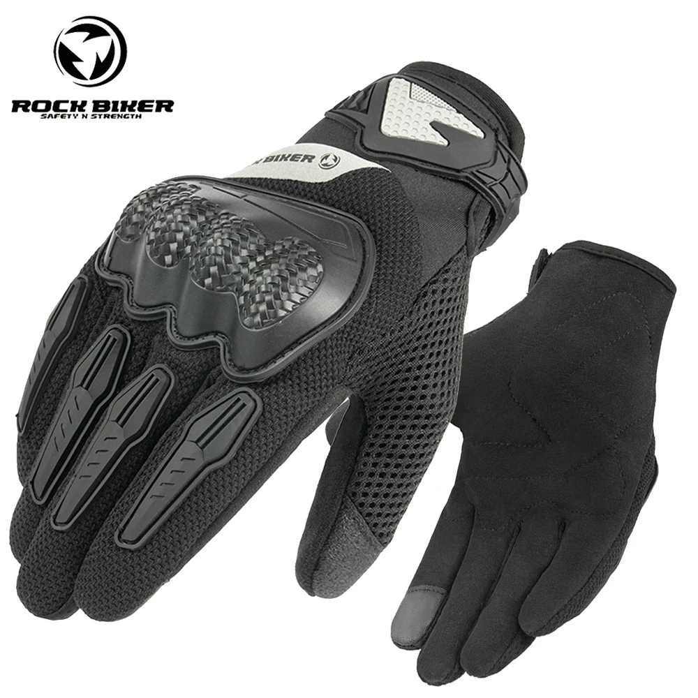 

ROCK BIKER Brand Gloves Motorcycle Electric Car Gloves Protective Cycling Gloves For Motorcycle Riders Bike Men Cycling Gloves