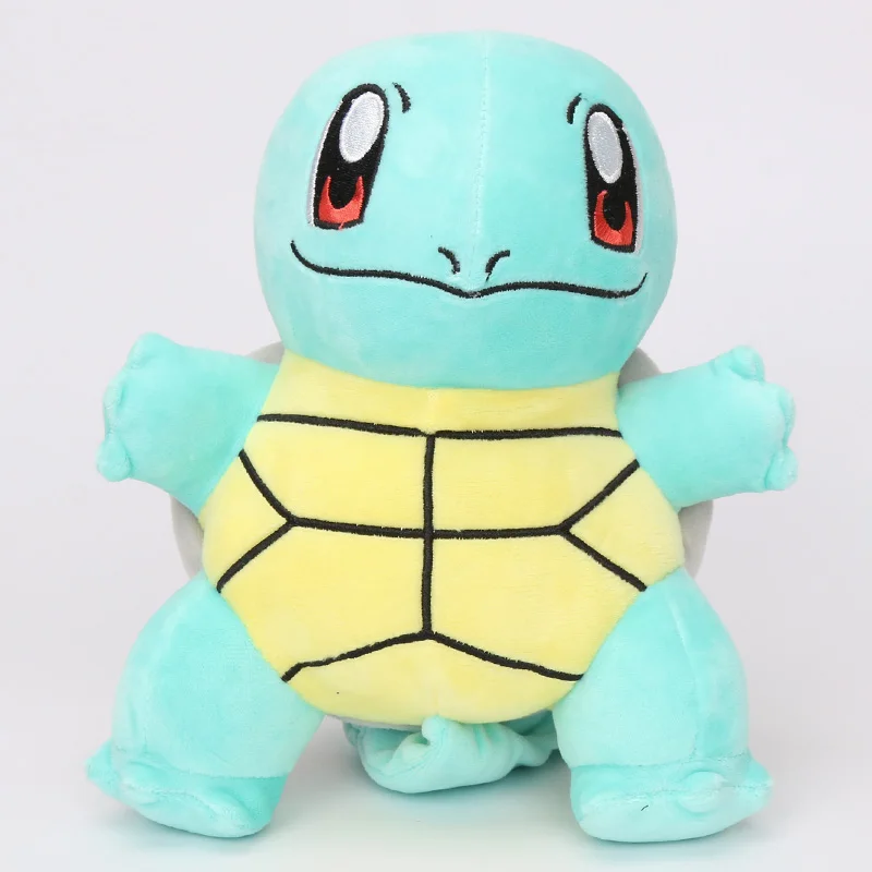 Такара Tomy подлинный Покемон Пикачу Eevee плюшевые игрушки Charmander Gengar Pichu Bulbasaur Mew плюшевые мягкие игрушки для детей - Цвет: 25cm Squirtle