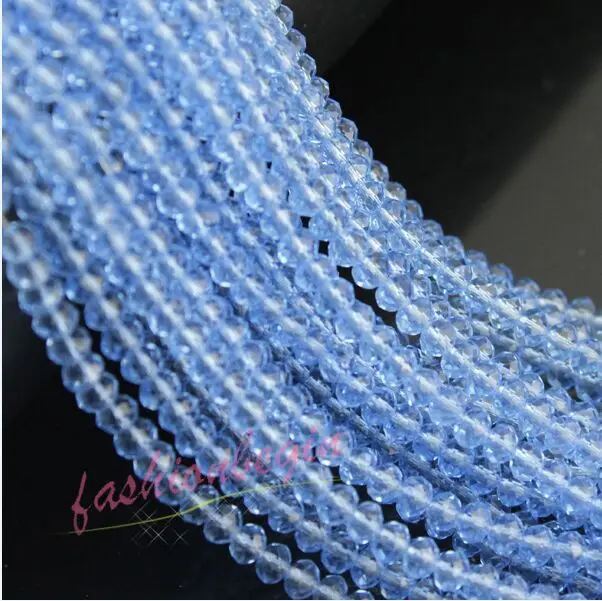 light sapphire 3 мм, 4 мм, 6 мм, 8 мм, многоцветный круглый браслет, ожерелье, браслет, рукоделие, бисер, сделай сам, для изготовления ювелирных изделий, чешское стекло, разделитель, свободные бусины - Цвет: light sapphire