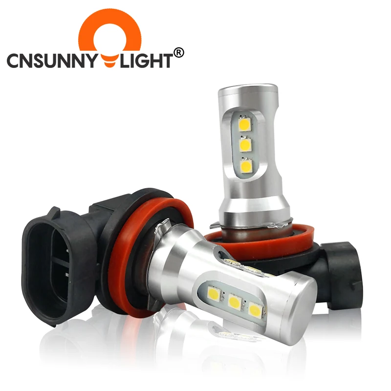 CNSUNNY светильник Canbus H11 H8 H16 светодиодный Автомобильные противотуманные фары HB3/9005