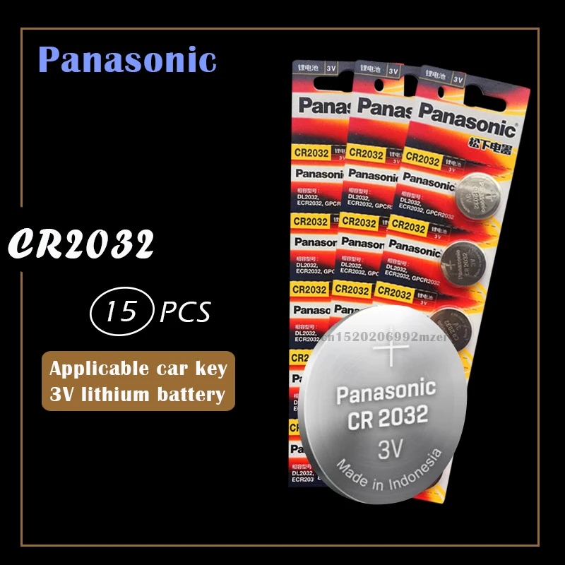 Оригинальный фирменный Аккумулятор для PANASONIC cr2032 3v 15 шт. батарейки монет часов