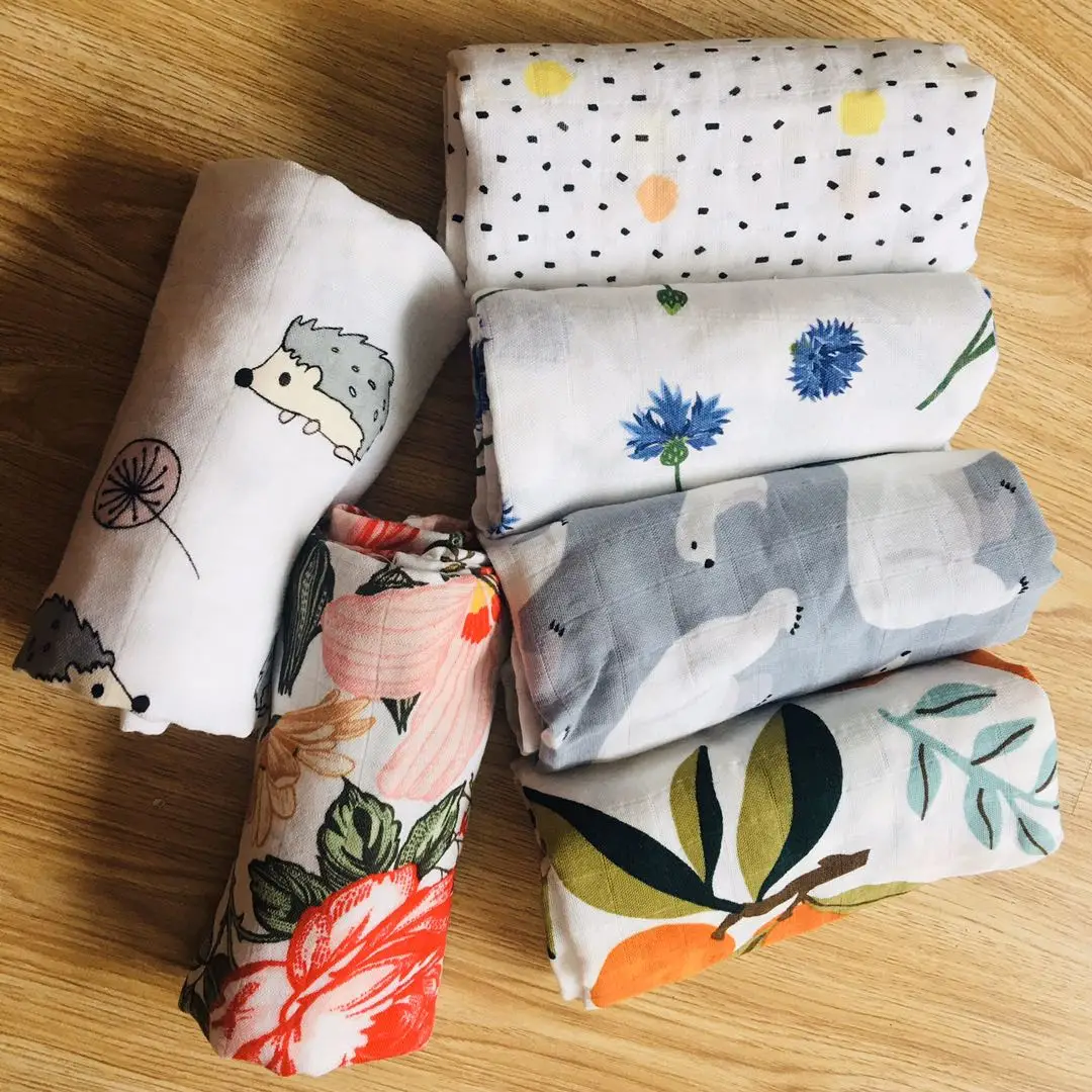 60*60 см Детские муслиновые квадраты новорожденный шарф хлопок детское одеяло