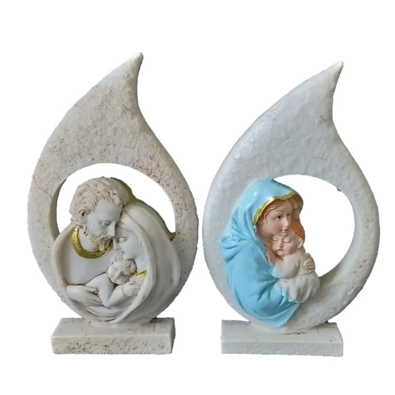 

DIY Catholic Holy Family Silicone Mould Crafts Polymer Clay Ornaments Decorations Making Tool Epoxy Resin Mold M0XF