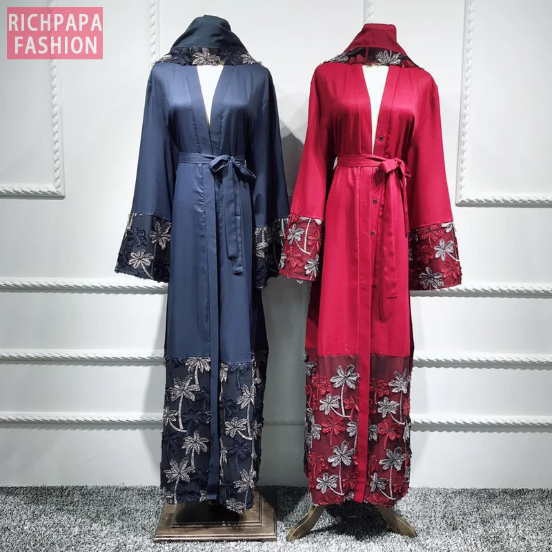 Цветочный кафтан искусственное кимоно кардиган женское платье в стиле Катара