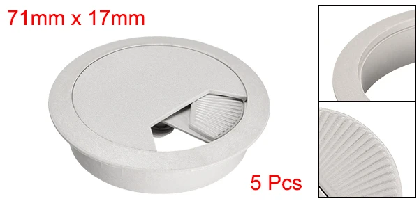 60mm Gray Uxcell 5 шт. кабельный Заглушка с отверстием для проводов пластиковая настольная втулка для провода Органайзер 50 мм 53 мм 60 мм черный серый - Цвет: 60mm Gray