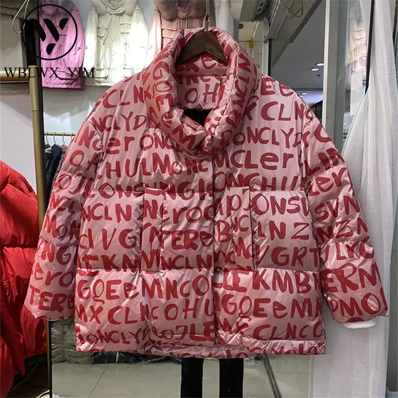 

Модная пуховая куртка, женские толстые теплые парки, пальто с карманами, свободная зимняя куртка, женское повседневное пальто, зимнее пальт...