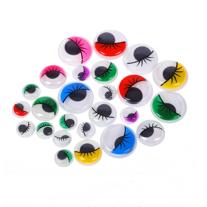 Подвижные самоклеящиеся глаза креативная рука сделай сам с бусинами для ресниц