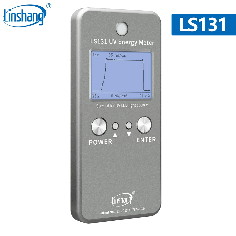 Linshang LS128 УФ измеритель энергии LS131 UVA radiometer UV power puck для УФ-светодиодного плоского