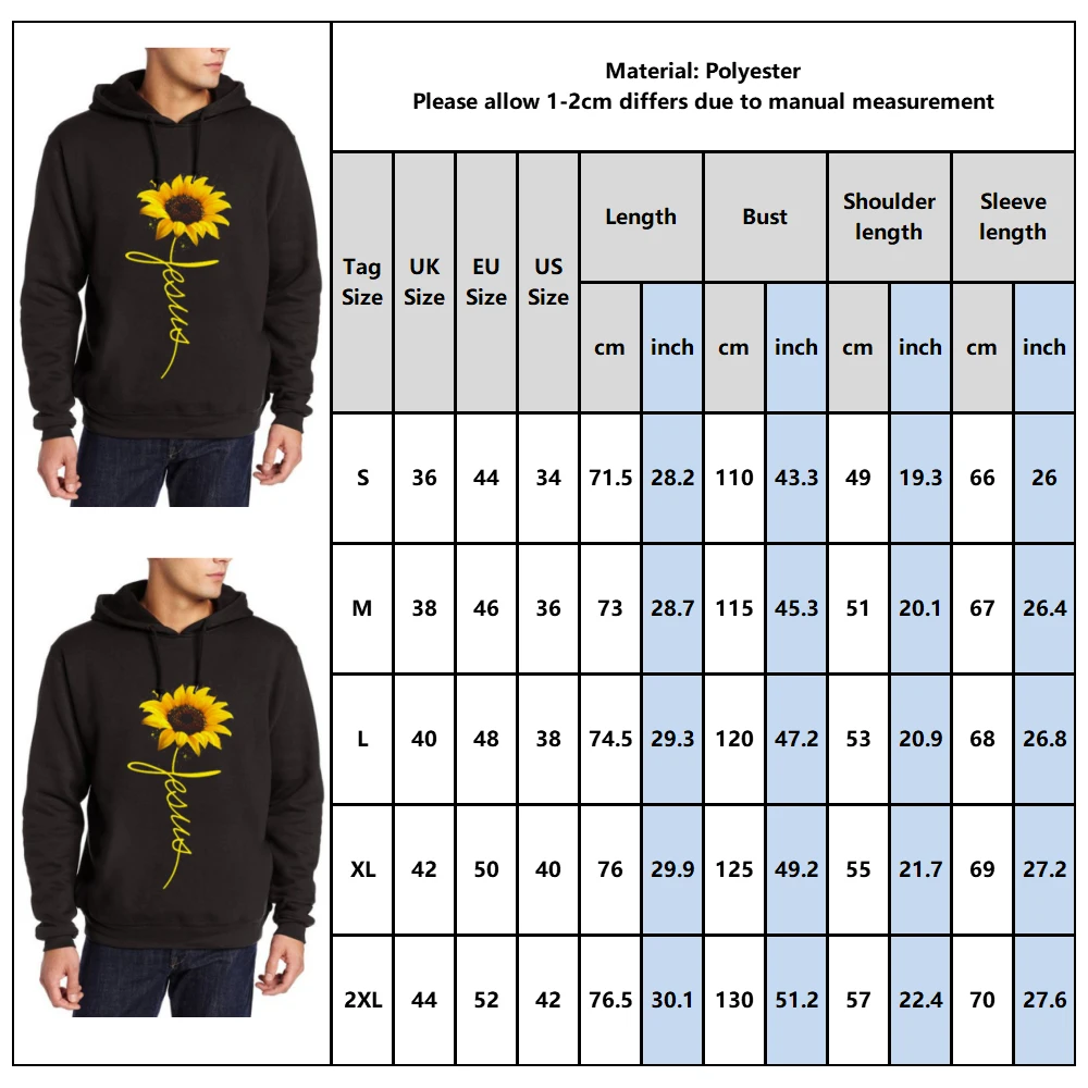 Толстовка с капюшоном для мужчин толстовки принтом подсолнуха модные мужские