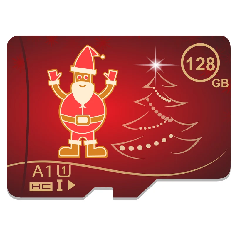 Рождественская TF карта памяти, флэш-карта памяти, micro SD карта, 256 ГБ, 512 ГБ, Microcard, 64 ГБ, 128 ГБ, класс 10, карта для смартфона
