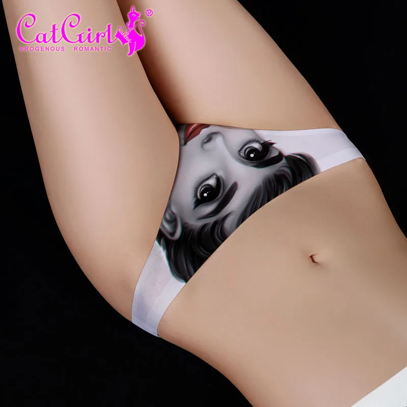 

Women's Low Waist Sexy Panties Seamless Ice Silk g-string Breathable Ladies Lingerie Underwear Comfortable Underpants bikini