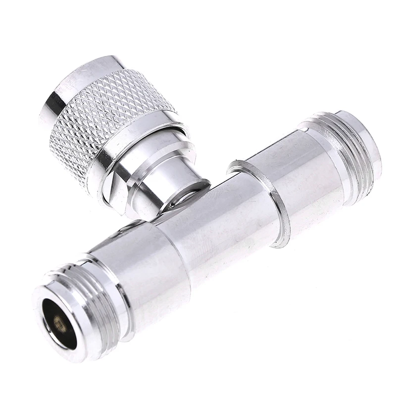 

3 Way Connector N Male Jack To 2 N Female Triple T In RF Adapter For Outdoor/ Indoor Antenna/ Signal Repeater N Male Connector