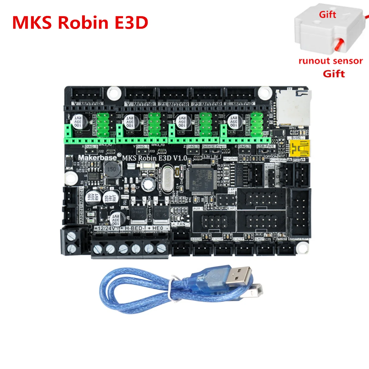 MKS Robin E3D материнская плата Creality Ender3 CR-10 обновленные детали 3D принтер 32bit карта