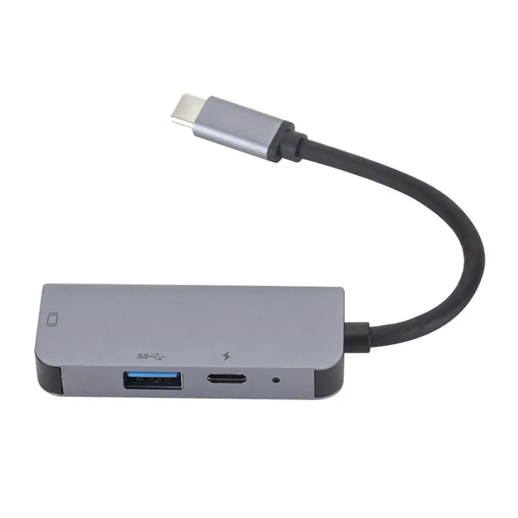 3 в 1 концентратор Tpye C к Micro USB 0 2 HDMI Thunderbolt Splitter адаптер совместим с MacBook Pro для