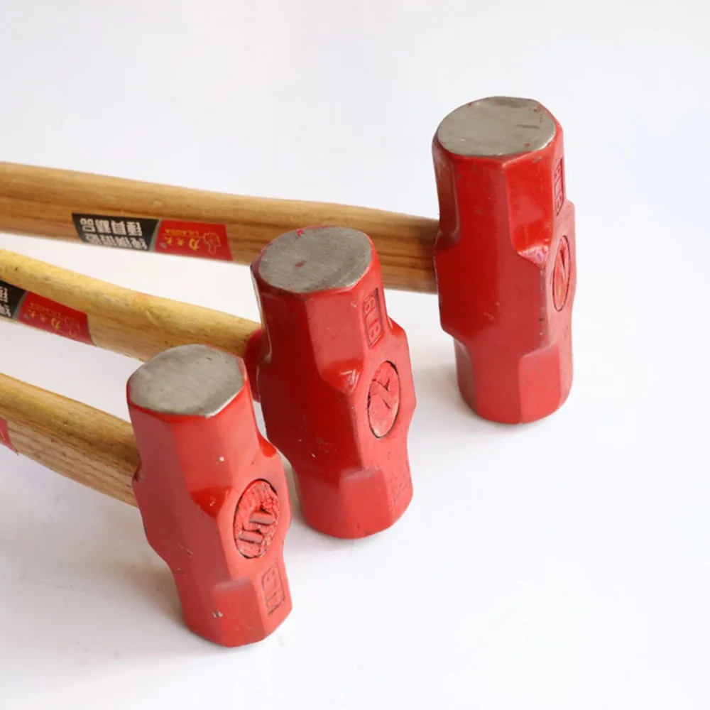 Деревянная Ручка Тонкая красная головка кованая ударопрочная анти офф