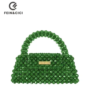 Bead bag Pearl bag designer brand Clear Acrylic crystal stone box totes handbag women сумка и�